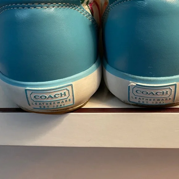 Y2K Coach Multicolor Canvas Sneakers - Picture 2 of 6